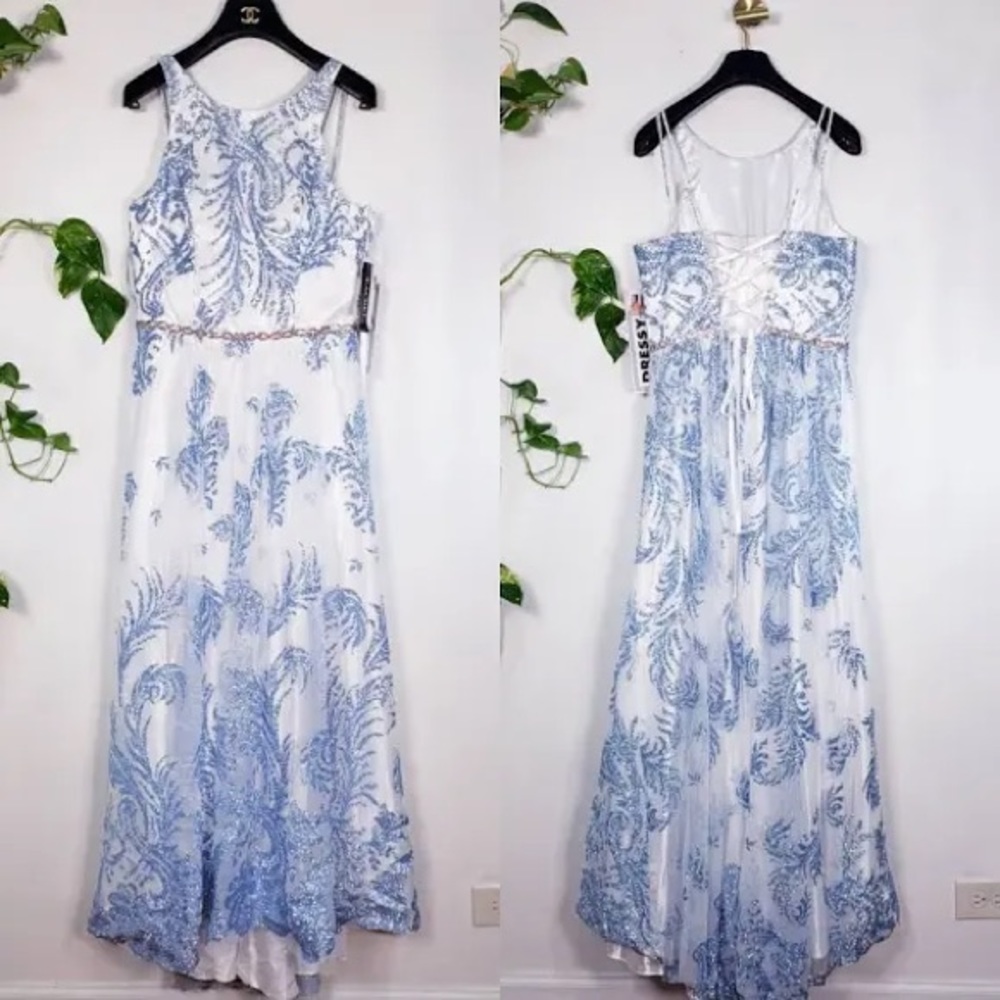 NWT Cachet Shimmer Sparkle Tulle Ball Gown M L